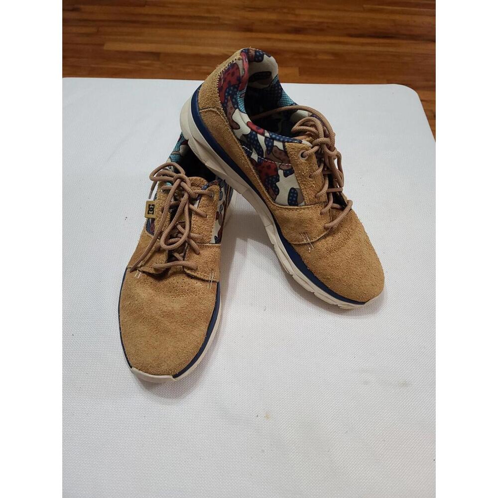 DC Skateboarding Shoes‎ Sneakers Mens Players Cyrcle Turtle Dove Tan Suede Sz 10